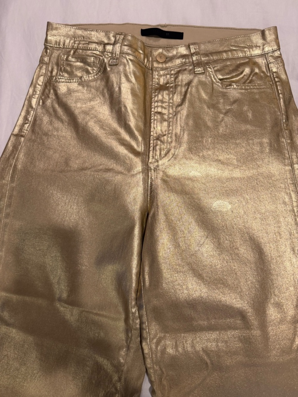 Joe's Jeans Metallic Gold Foil Pants